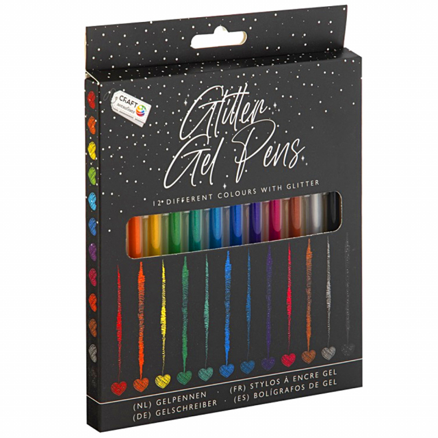 Glitter Gel pens 12-pack