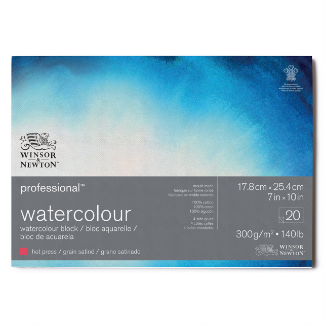 Professional Watercolour Pad HP 18x26cm 300g