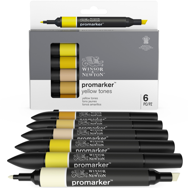 Promarker Set of 6 Yellow tones