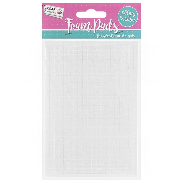 Foam pads Adhesive 5x5mm 600-pack