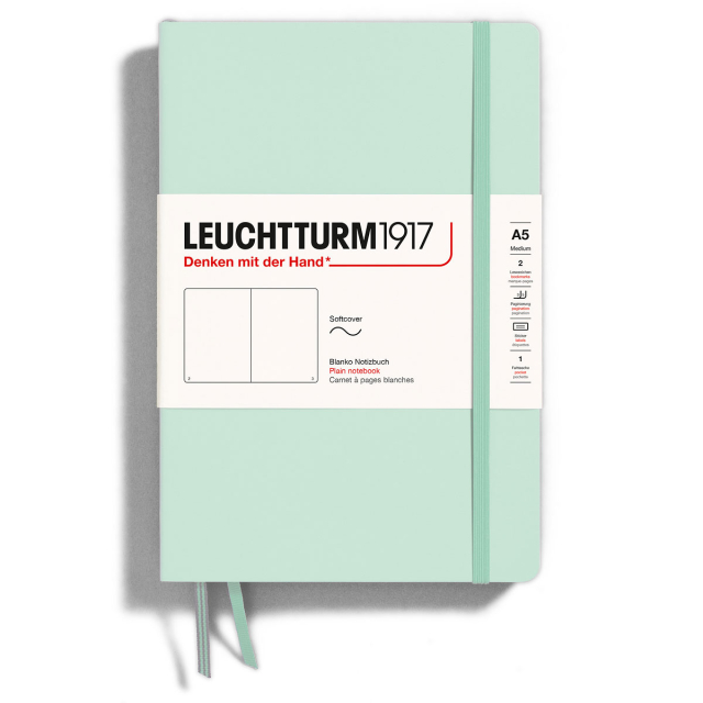 Leuchtturm1917 A6 Pocket Hardcover Dotted Notebook - Sage