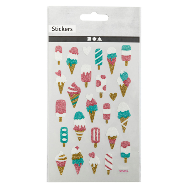 Stickers Ice creams 1 sheet