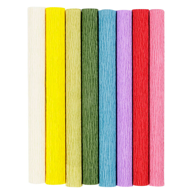 Crepe Paper Basic colours 8 sheets