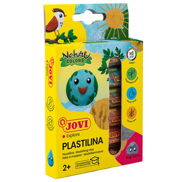 Plastilina Modelling Clay set of 6 Nature 15 g
