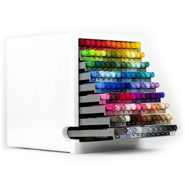 ABT Dual Brush Pen Desktop Organizer 108 pcs