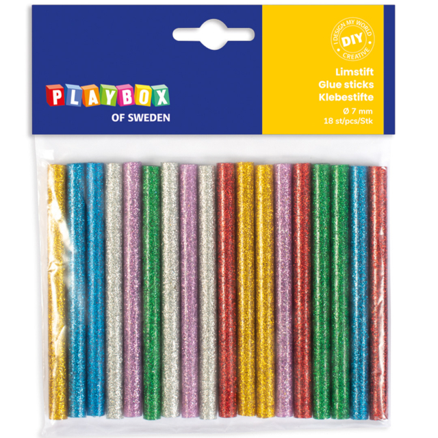 Glue Gun Sticks Glitter 18 pcs