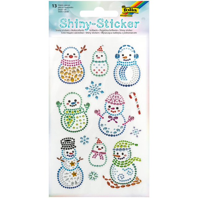 Diamond Sticker Snowman 1 Sheets