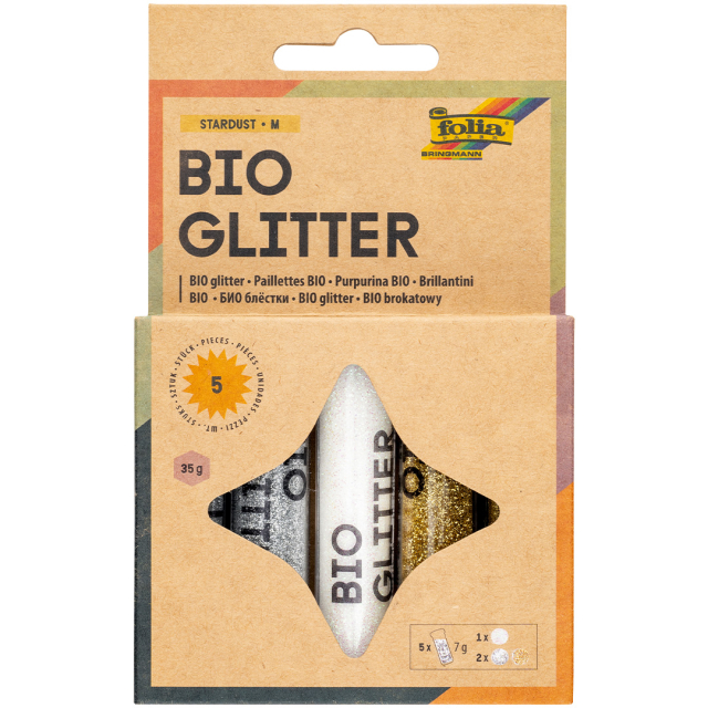Bio Glitter Mix Stardust 5-pack