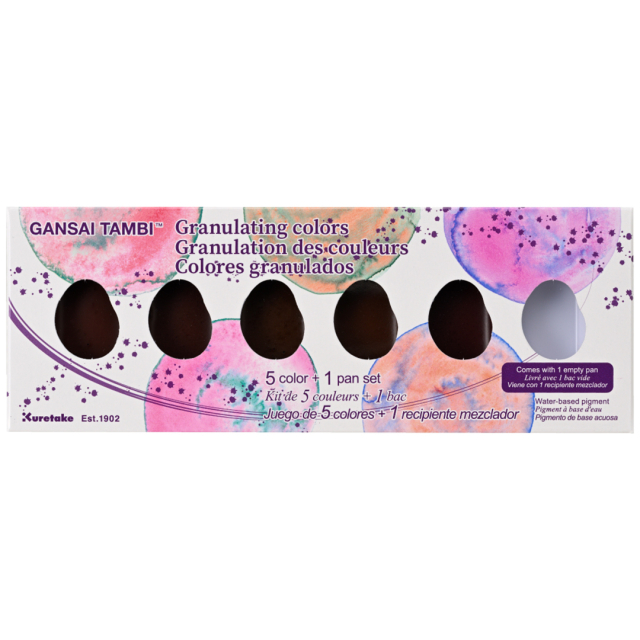 Gansai Tambi Aquarelle 5-set Granulating Colors