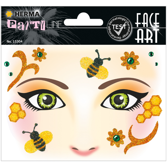 Face Art Stickers Bee