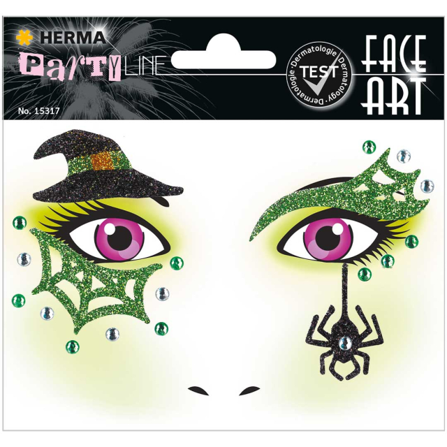 Face Art Stickers Witch