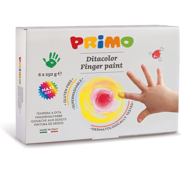 Finger paint Basic-set 6x250g