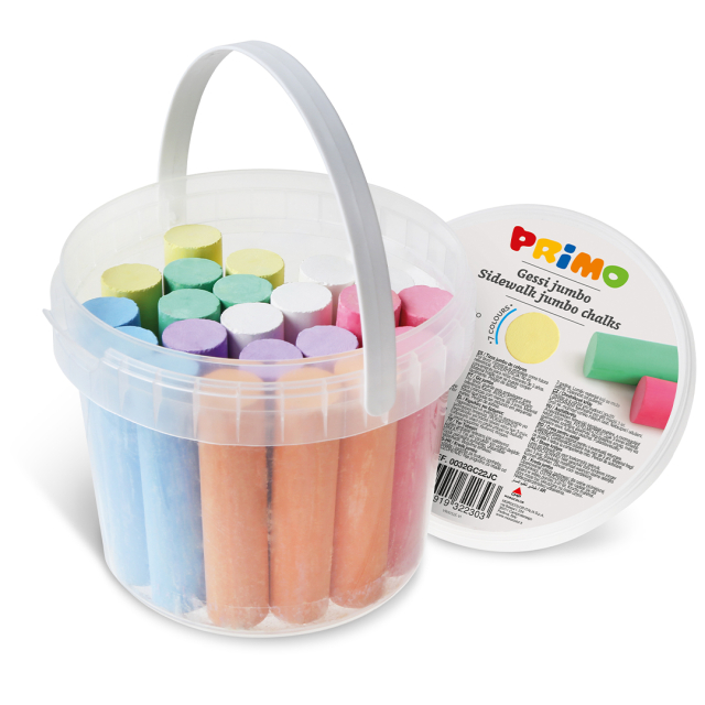 Sidewalk chalks Jumbo in bucket 22-pack