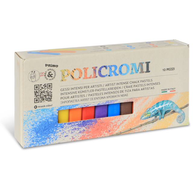 Policromi Soft pastel chalks 12-set