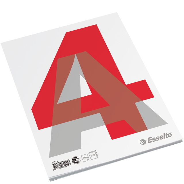Glue-bound Notepad A4 60gsm 100 sheets Unruled