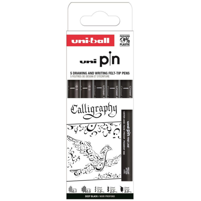 Pin Fine Line 5-set Calligraphy