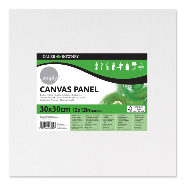 Canvas board Cotton 30x30 cm