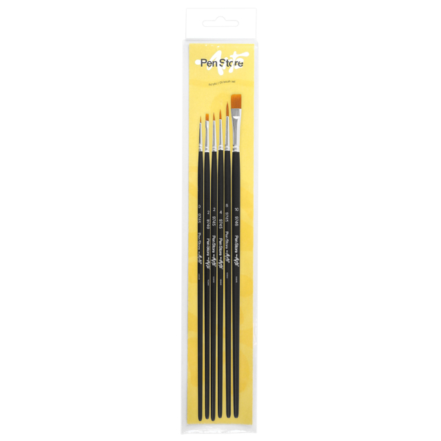 Synthetic brushes Acrylic/Oil Set of 6