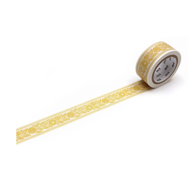 Washi-tape William Morris Orange border x MT