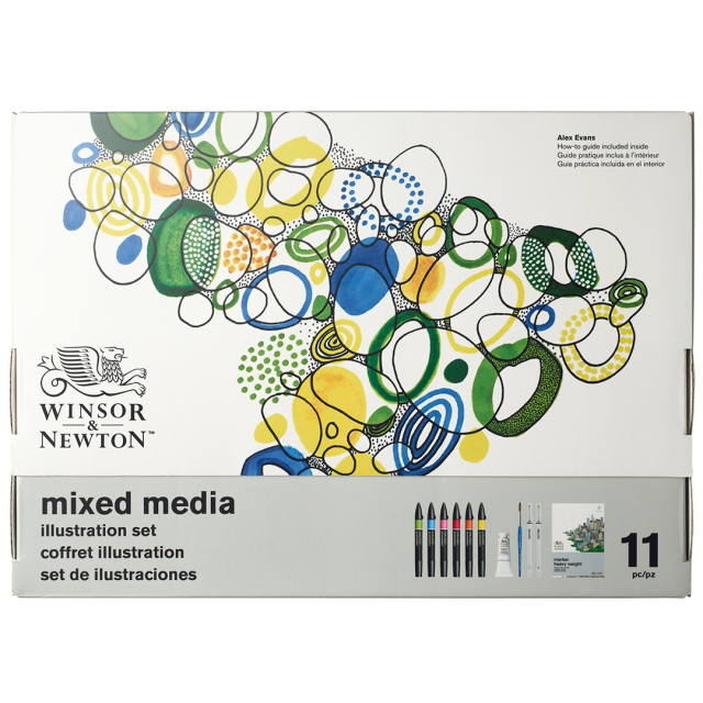 Mixed Media Illustration 11 pcs