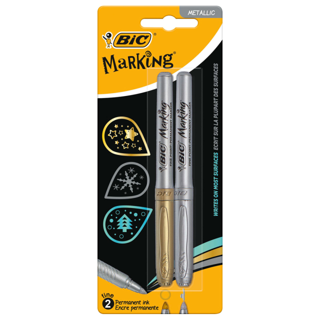 Intensity Metallic Gold & Silver Pack of 2