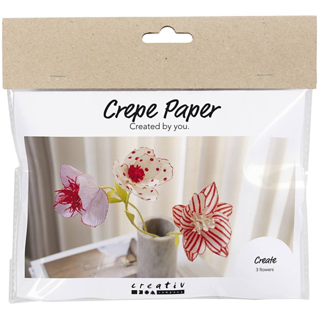 DIY-kit Crepe Paper Flowers Set 2