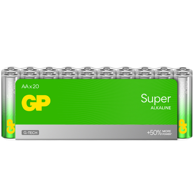 Batteries Super Alkaline AA 20-pack