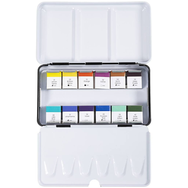 Watercolour 12 Half pans