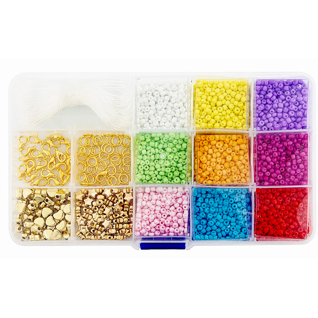 Beads in Storage Box Mix