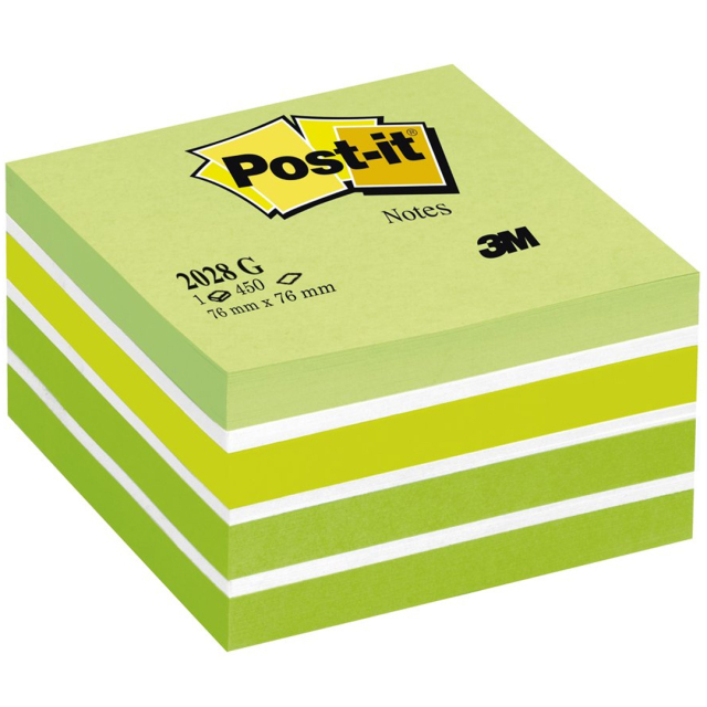 Post-it Note Cube 76x76 Pastel green