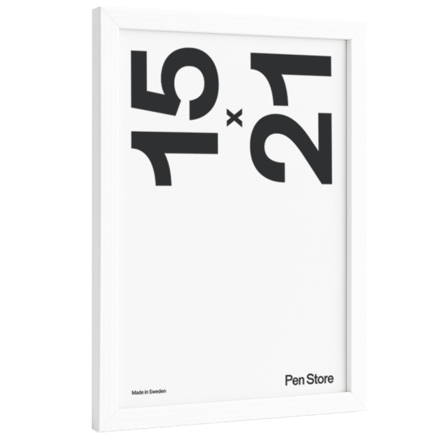 White Wooden Frame 15x21 cm