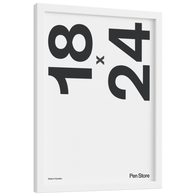 White Wooden Frame 18x24 cm