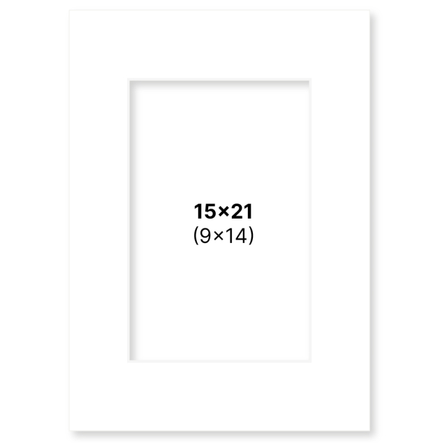 Passepartout White 15x21 cm