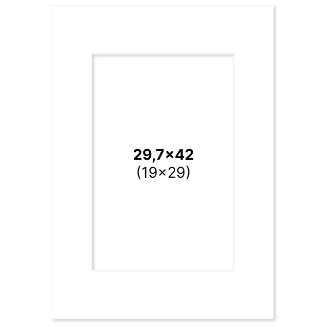 Passepartout White 29,7x42 A3
