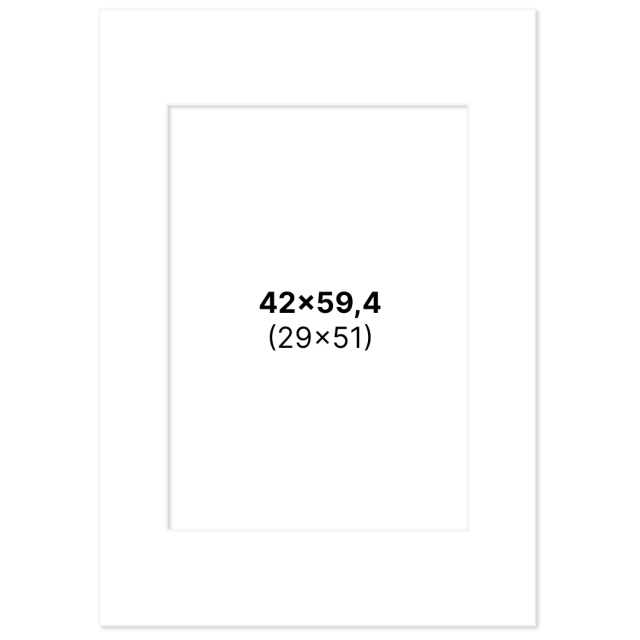 Passepartout White 42x59,4 cm A2