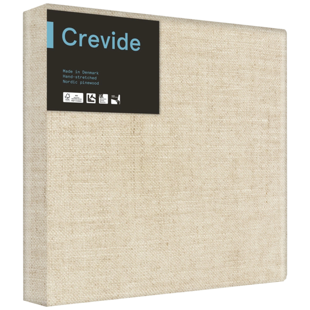 3D Deep Edge Canvas Natural linen 40x40
