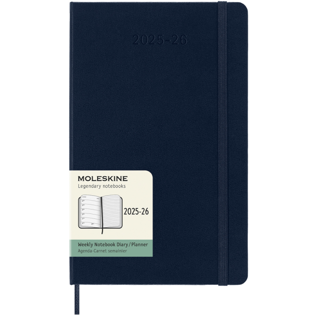 Calendar 18M WeekNote Soft Cover Pocket Sapphire Blue