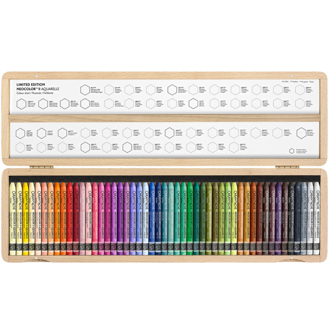 Neocolor II Aquarelle 50 years Wooden Box 50-set