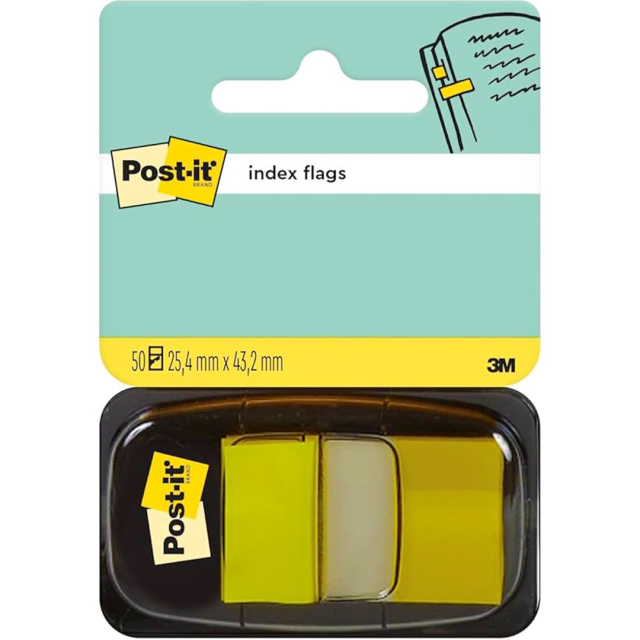 Post-it Index Tabs 25.4 x 43.2 mm Yellow