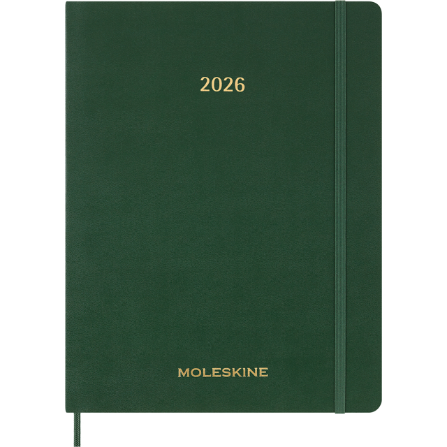 Calendar 12M Weekly Vertical 2026 Hardcover XXL Myrtle Green