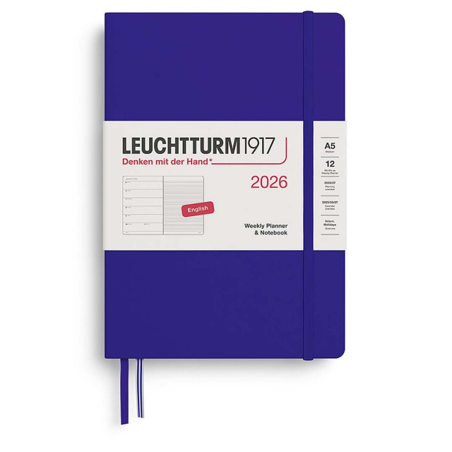 Calendar Weekly Planner & Notebook 2026 A5 Ink