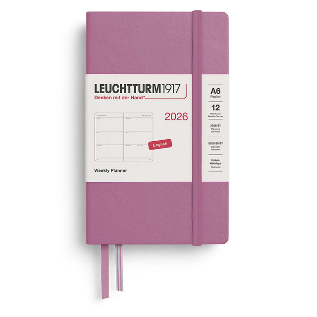 Calendar Weekly Planner 2026 A6 Dusty Rose