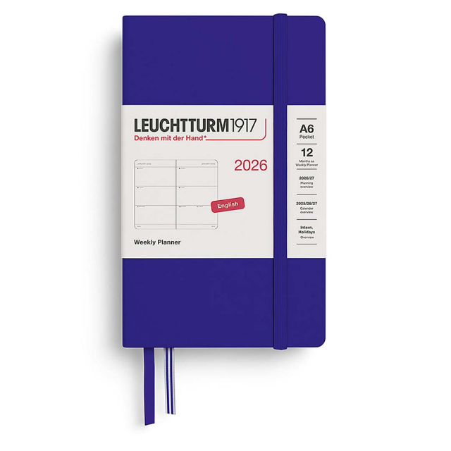 Calendar Weekly Planner 2026 A6 Ink