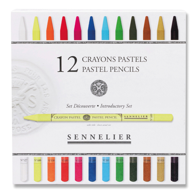 Pastel pen set 12-pack + 12 empty