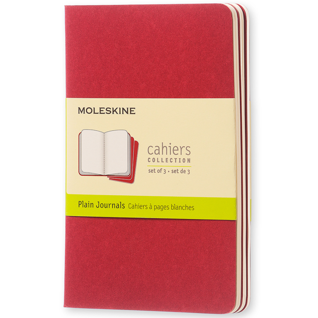 Cahier Notebook Pocket Red Plain