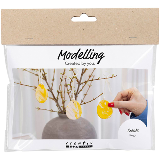DIY Kit Modelling Clay Eggs