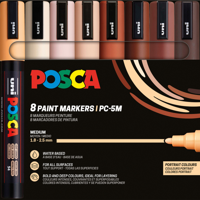 PC-5M Portrait Colours 8-piece set