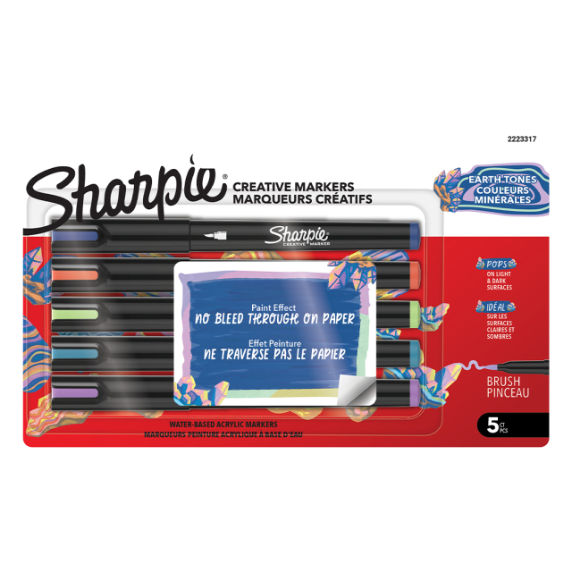 Creative Marker Brush Tip 5-pack Earth Tones
