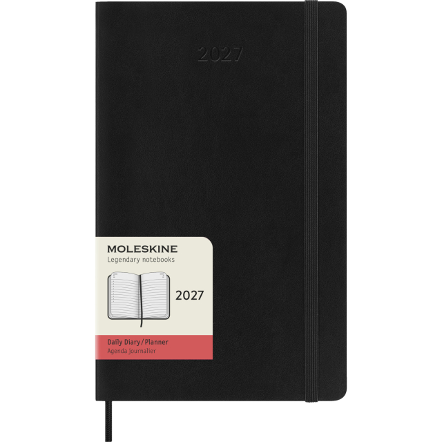 Calendar 12M Daily 2027 Softcover Large Black