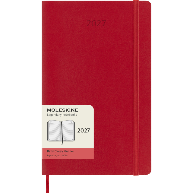 Calendar 12M Daily 2027 Softcover Large Red